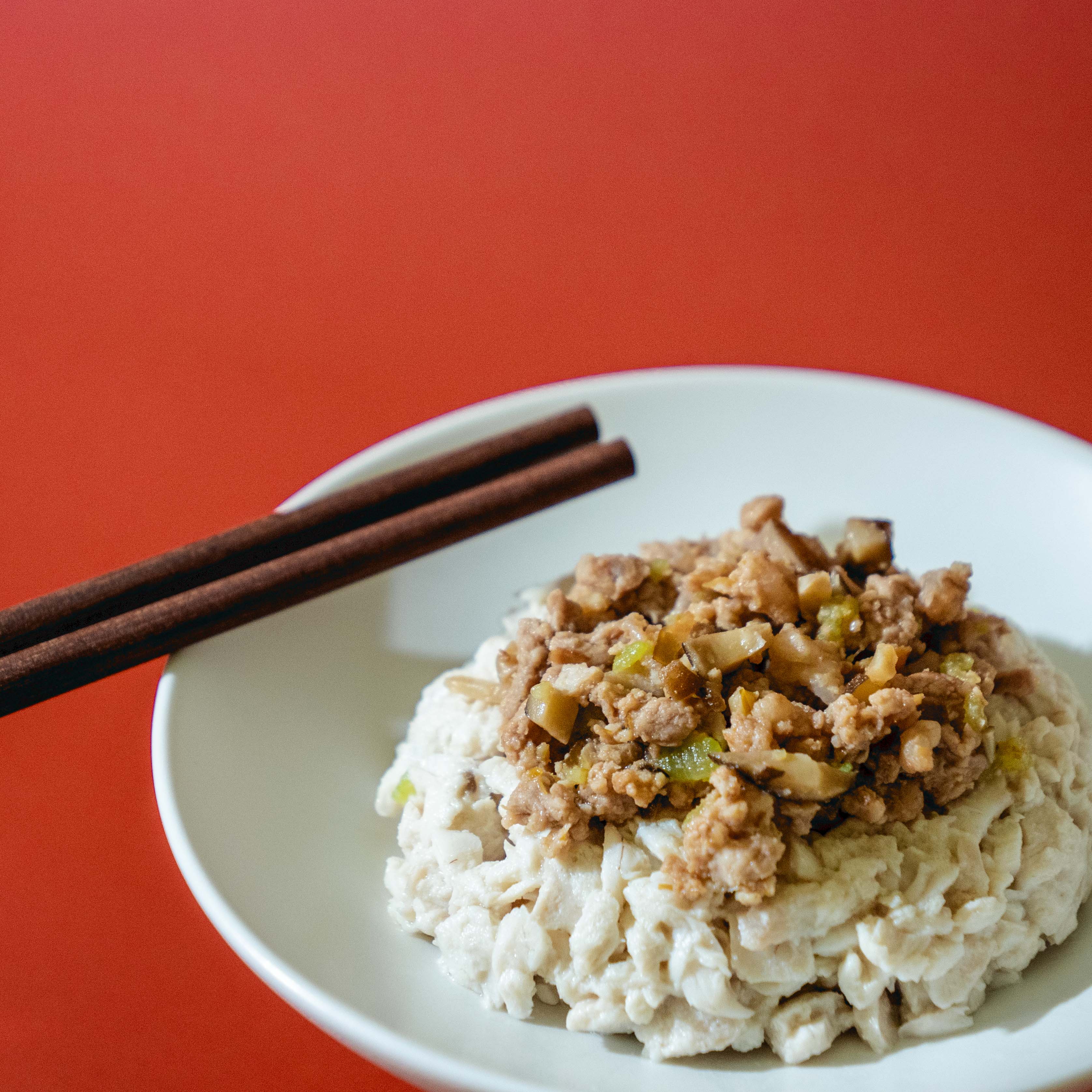 貓菓子的貓鮮食口味：台式香菇肉燥飯